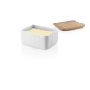 887236 Legio Nova butter dish with oak open lid oppefra aRGB High