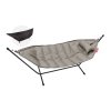 fatboy headdemock superb deluxe grey taupe incl pillow & rack black 1920x1280 packshot 01 104955