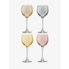44349 7 sklenice na vino polka 400 ml metalicka set 4 ks lsa international