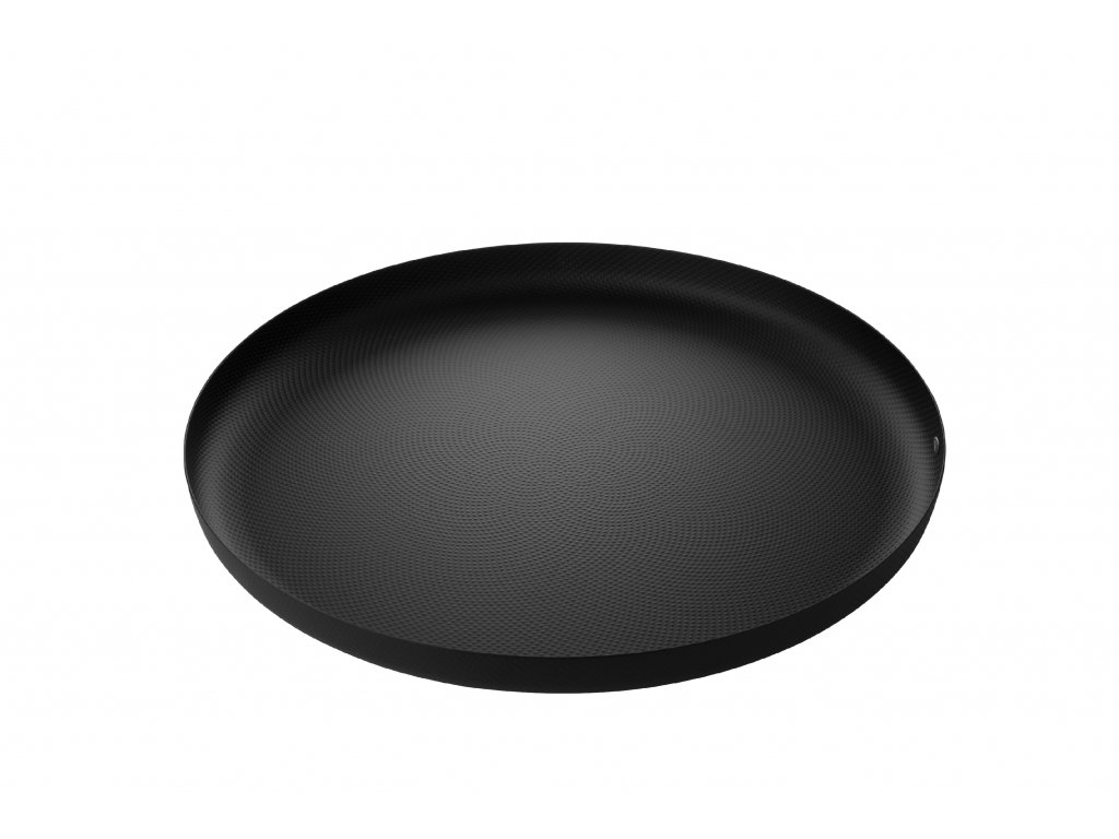 Okrúhly podnos s čiernou textúrou, priem. 35 cm - Alessi
