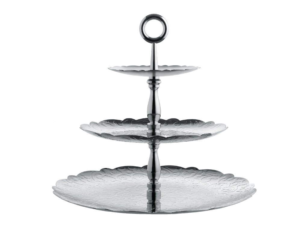 Trojposchodový etažér Dressed X-mas, priem. 35 cm - Alessi