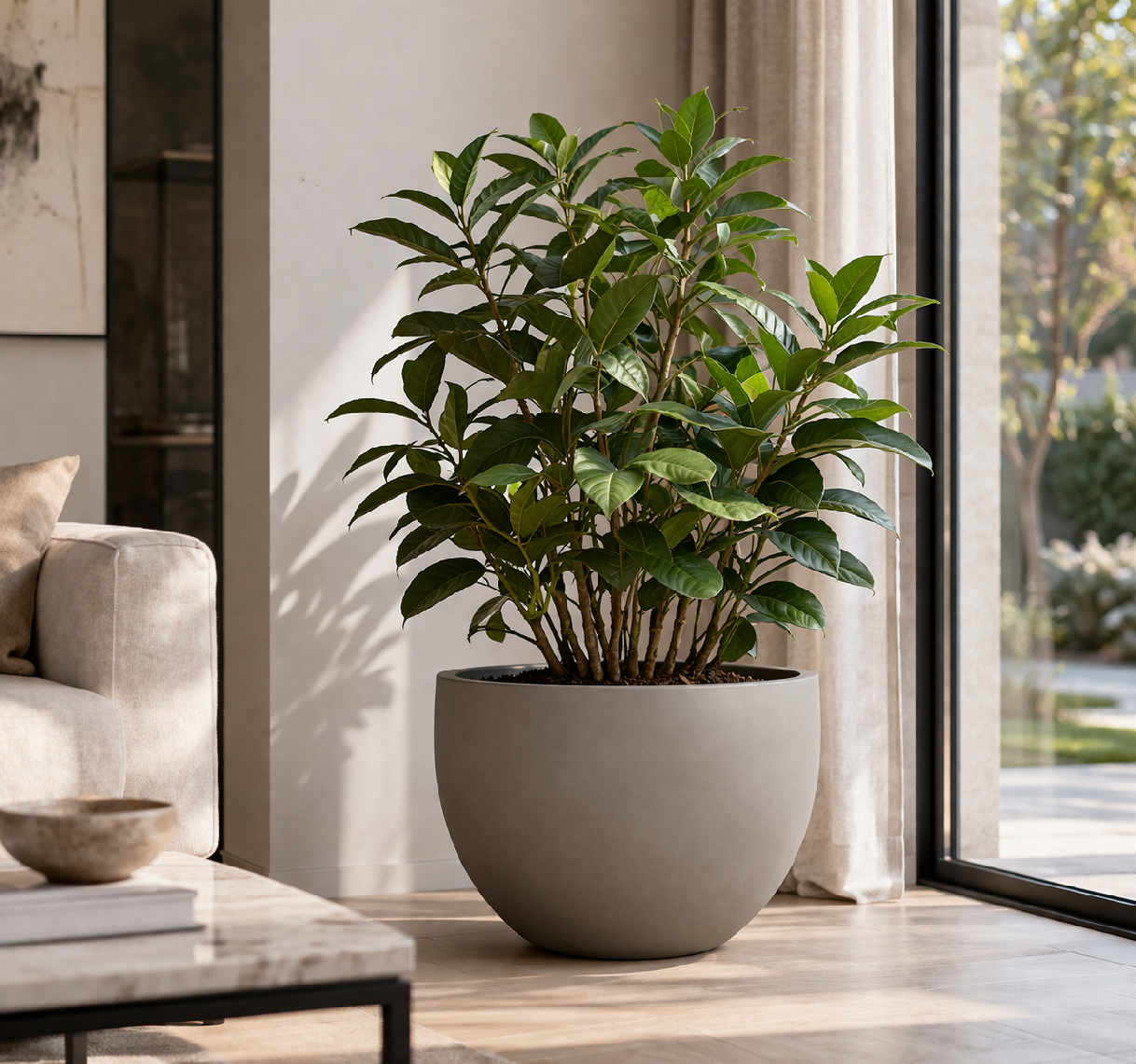 Pottery Pots Kvetináč Jumbo Mila, farba hmlavo šedá, viac veľkostí - PotteryPots Veľkosť: L - ø 120 cm | v. 91,5 cm