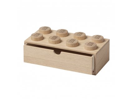 wooden desk rectangular drawer oak 847617