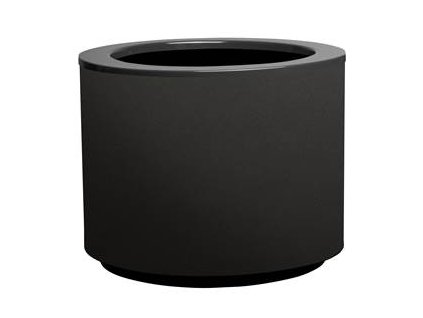 Valcový samozavlažovací kvetináč STEEL PLUS, viac variantov - Hobby Flower (Farba3 antracit, Rozměry Ø 35 x 35)