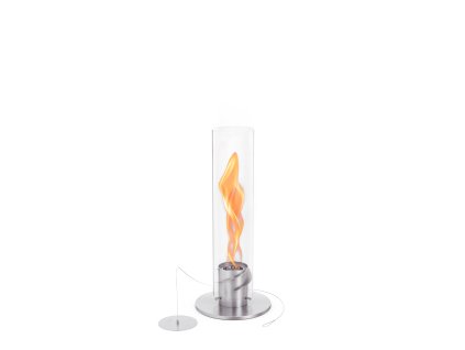 00691 SPIN 900 Tischfeuer silber L%C3%B6schdeckel 1 Flamme