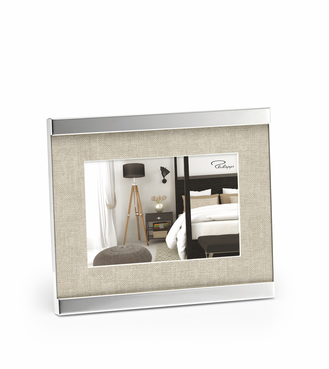 E-shop Fotorámik Home, 10 x 15 cm, nikel, látka - Philippi