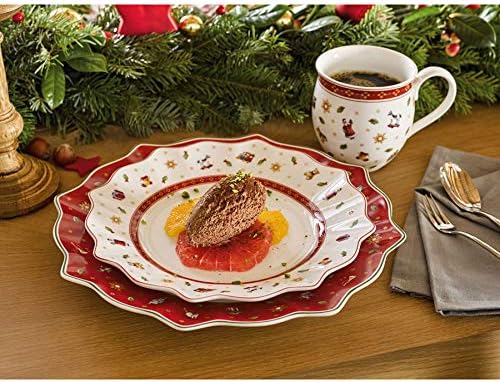 Vianočný tanier, raňajkový - červený, kolekcia Toy's Delight - Villeroy & Boch