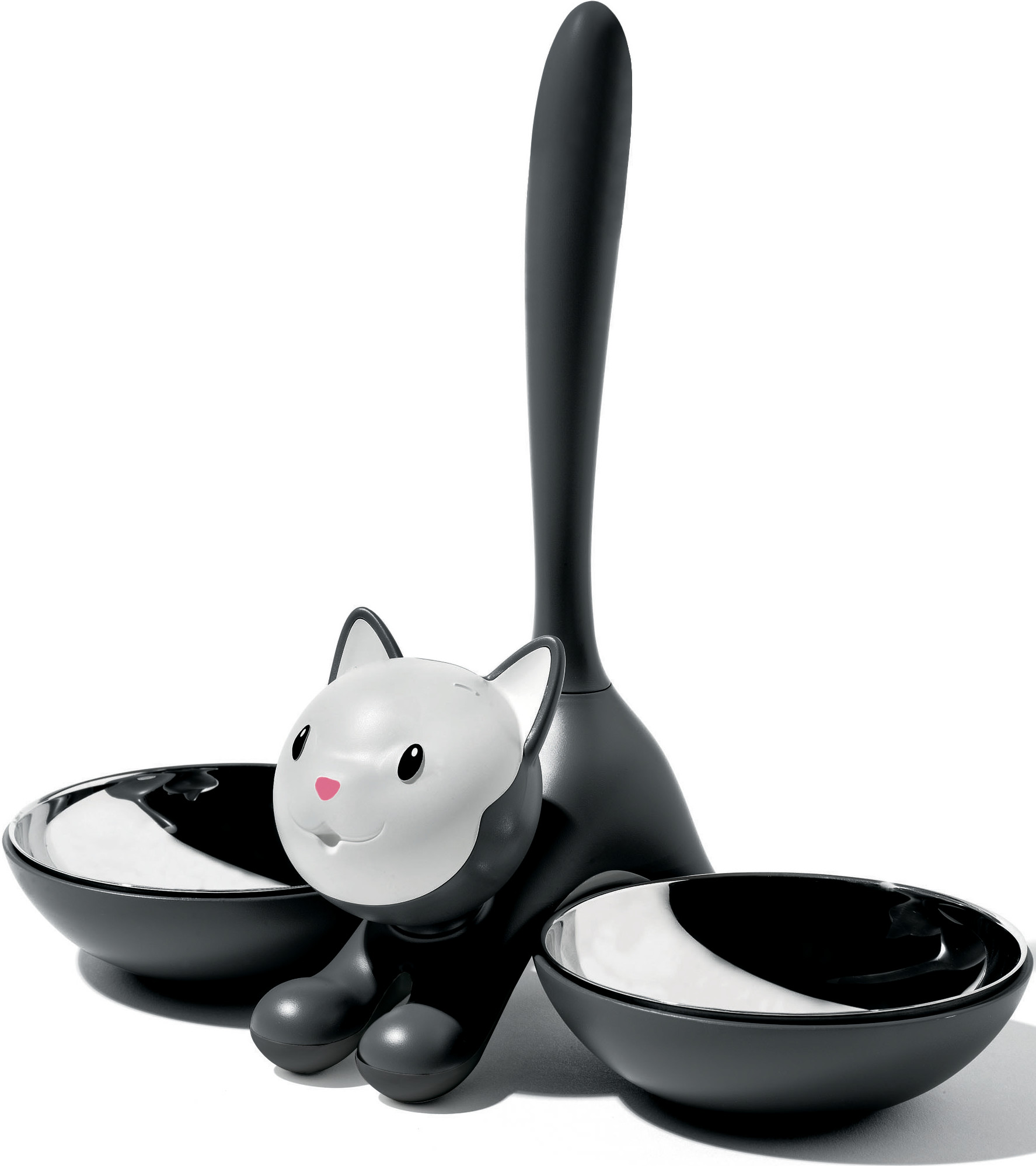 E-shop Mačacia miska "TIGRITO", čierna - Alessi