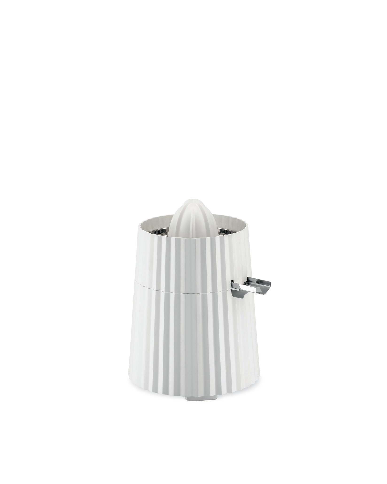 E-shop Elektrický odšťavovač na citrusy Plisse, biely, priem. 18.5 cm - Alessi