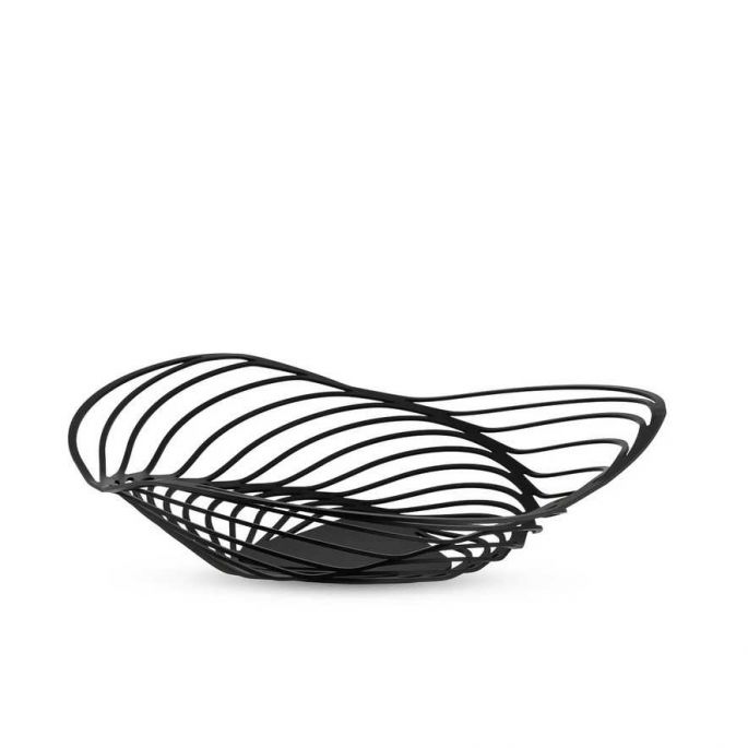 E-shop Podnos na ovocie Trinity B, čierny, priem. 33 cm - Alessi