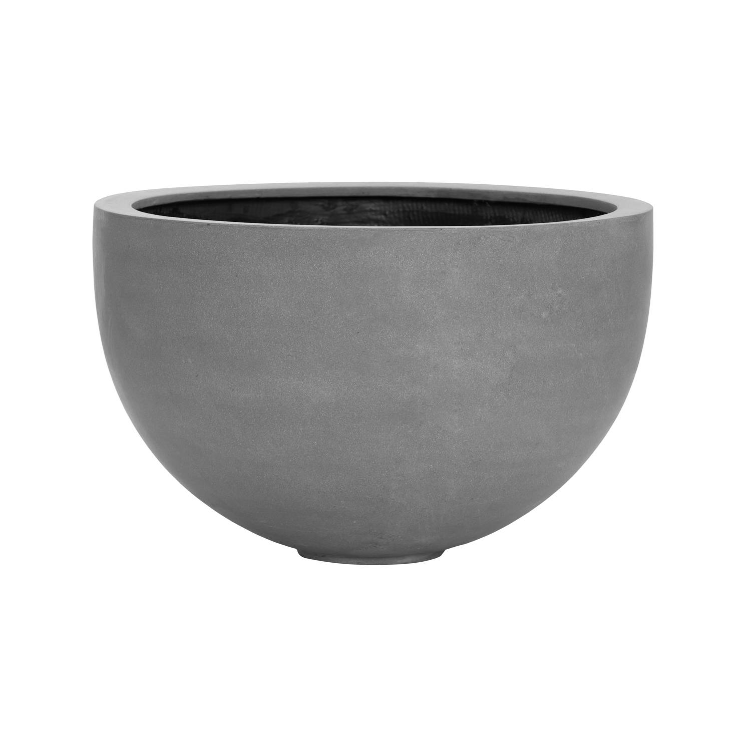 Kvetináč Bowl, farba sivá, viac veľkostí - PotteryPots Velikost: L - v. 38 cm, ⌀ 60 cm
