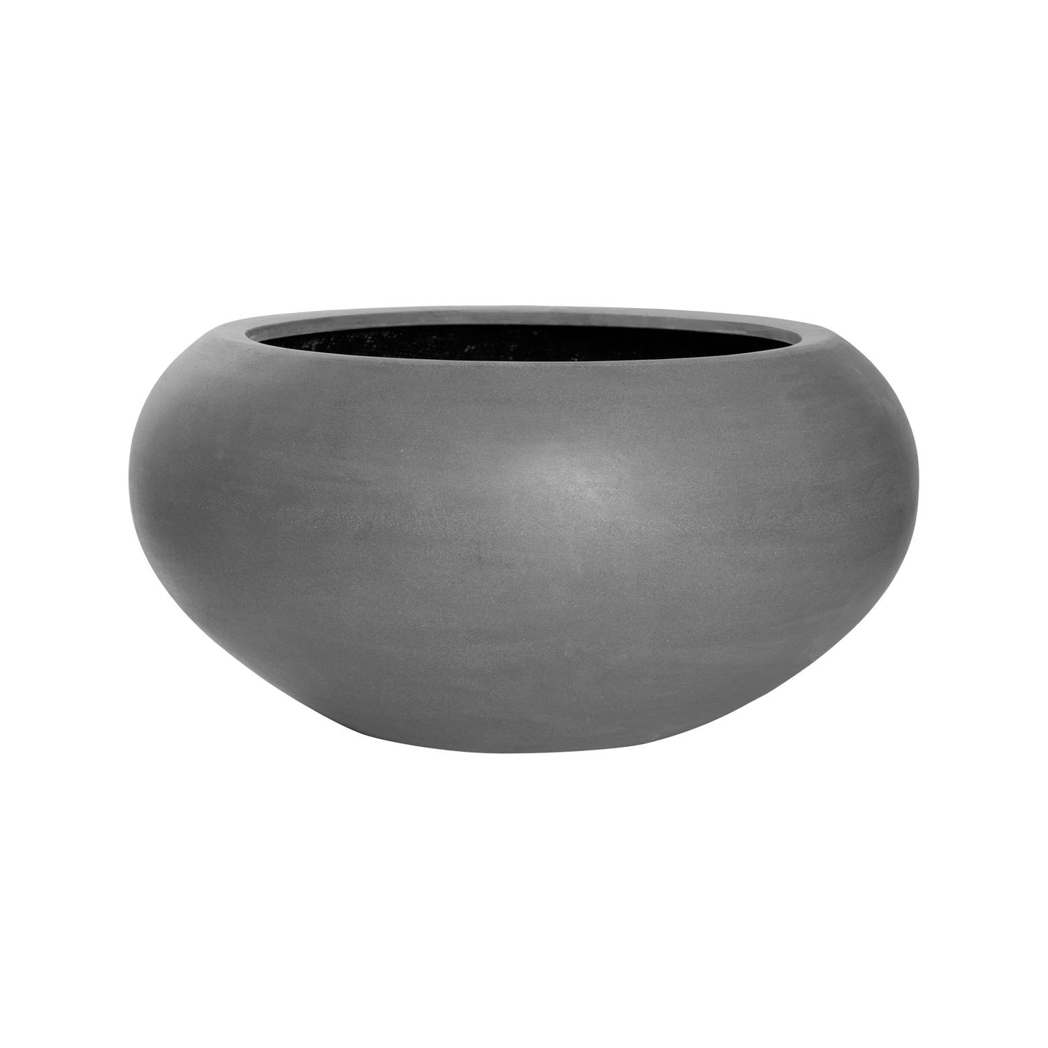 E-shop Pottery Pots Kvetináč Cora, farba sivá, viac veľkostí - PotteryPots Velikost: S - v. 25.5 cm, ⌀ 47 cm