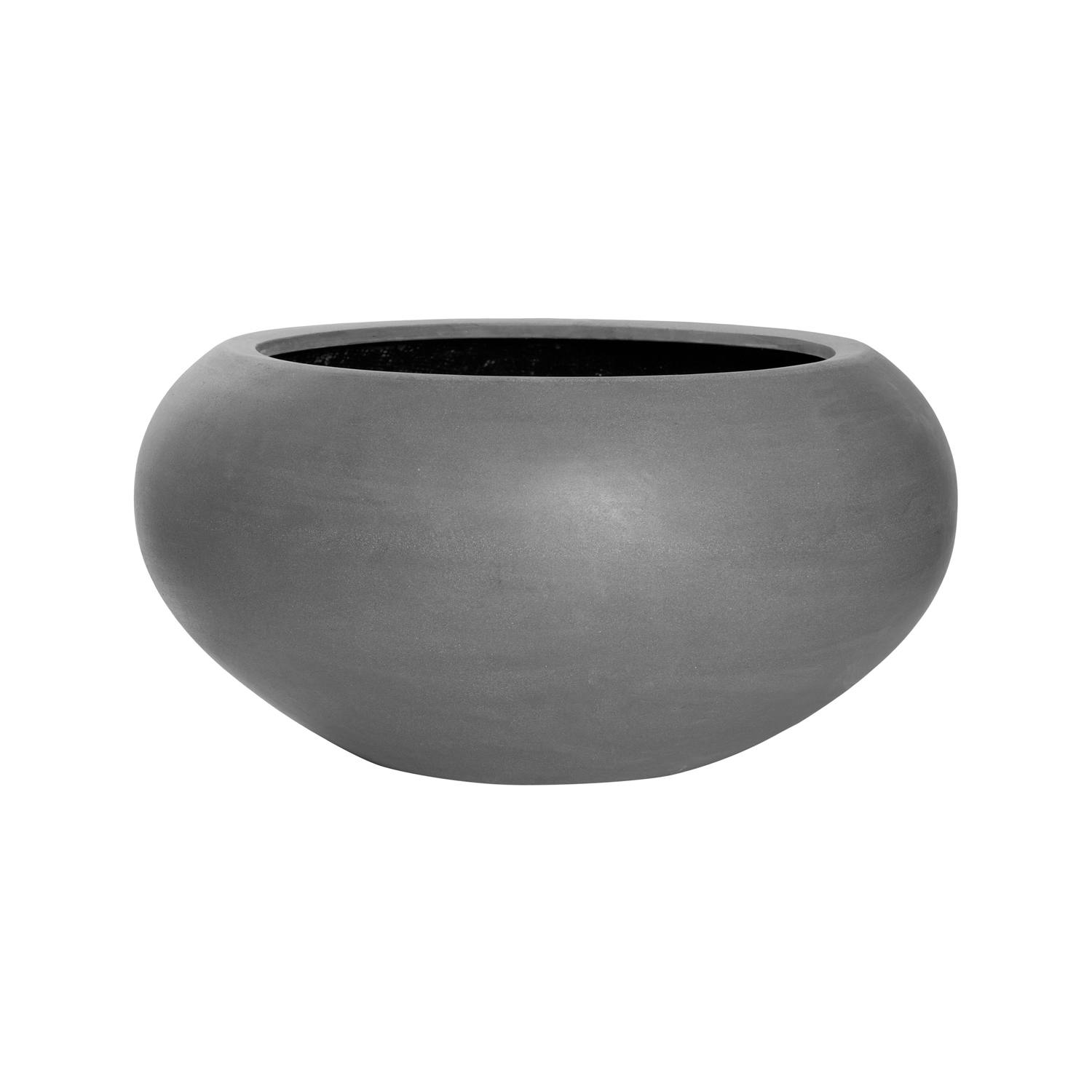 Kvetináč Cora, farba sivá, viac veľkostí - PotteryPots Velikost: S - v. 25.5 cm, ⌀ 47 cm