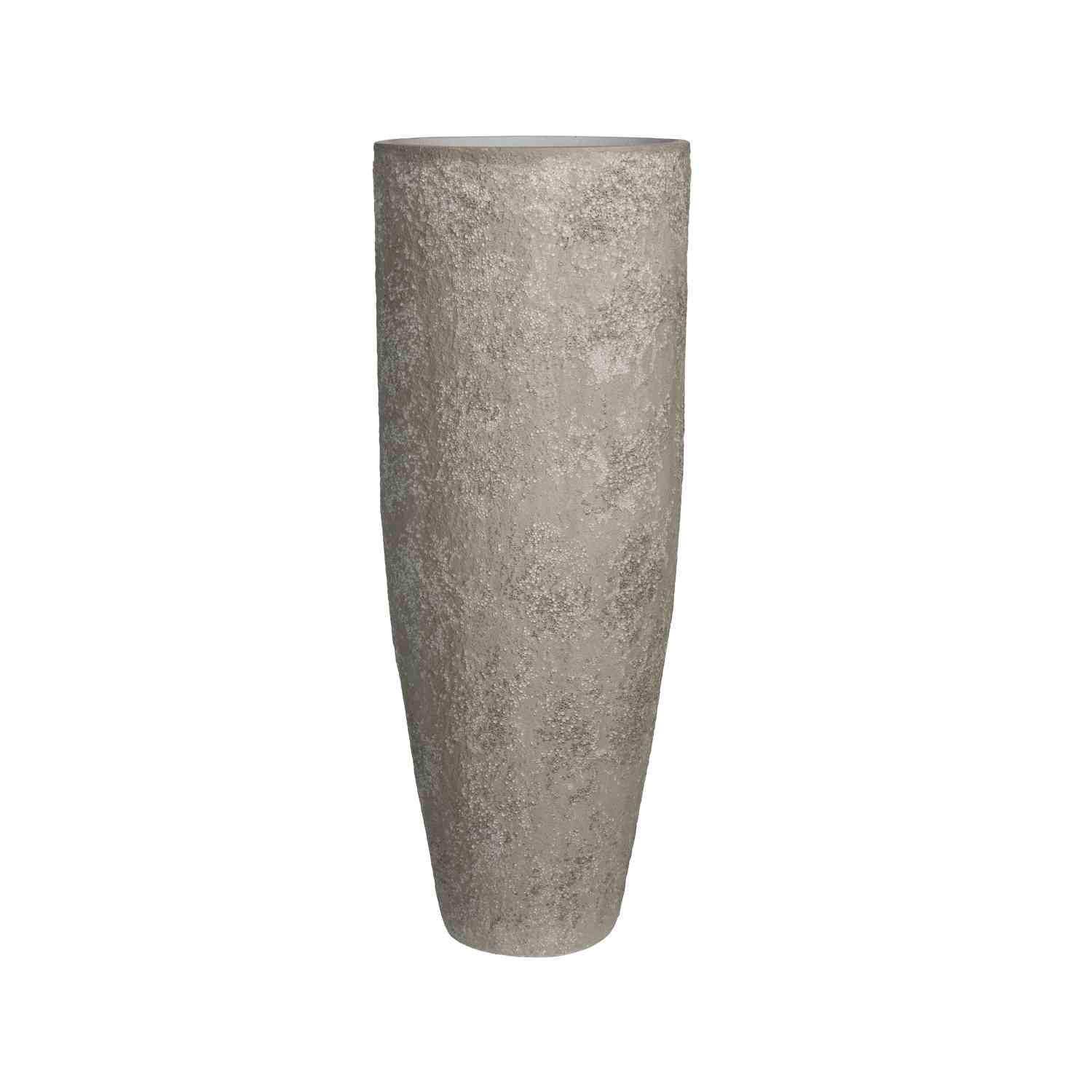 Kvetináč Dax, farba biela s vysokým leskom, viac veľkostí - PotteryPots Velikost: XXL - v. 118 cm, ⌀ 46 cm