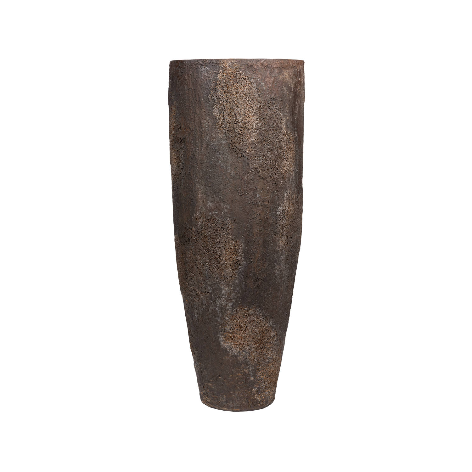 Kvetináč Dax, farba hnedá s vysokým leskom, viac veľkostí - PotteryPots Velikost: L - v. 80 cm, ⌀ 36 cm