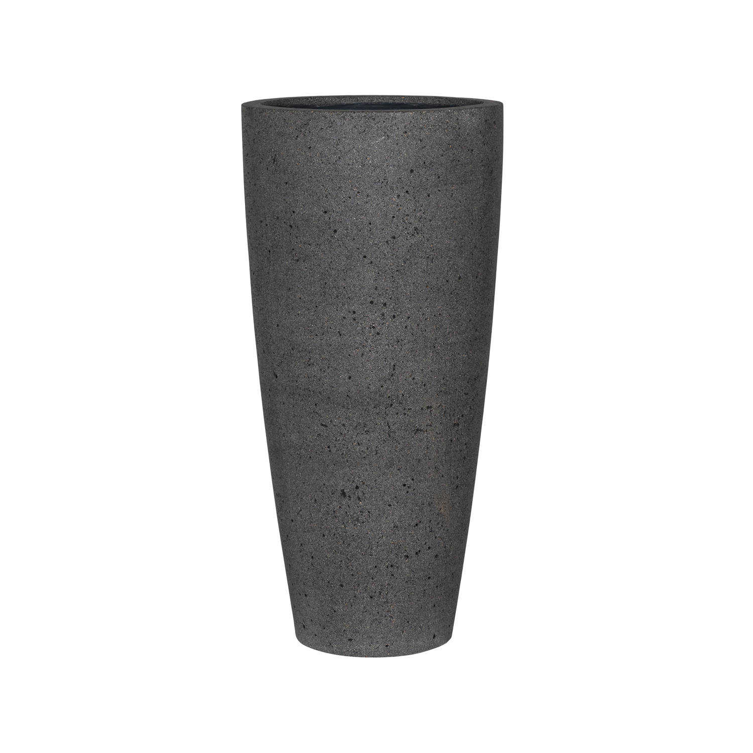 Kvetináč Dax, farba sivá laterit, viac veľkostí - PotteryPots Velikost: L - v. 80 cm, ⌀ 37 cm