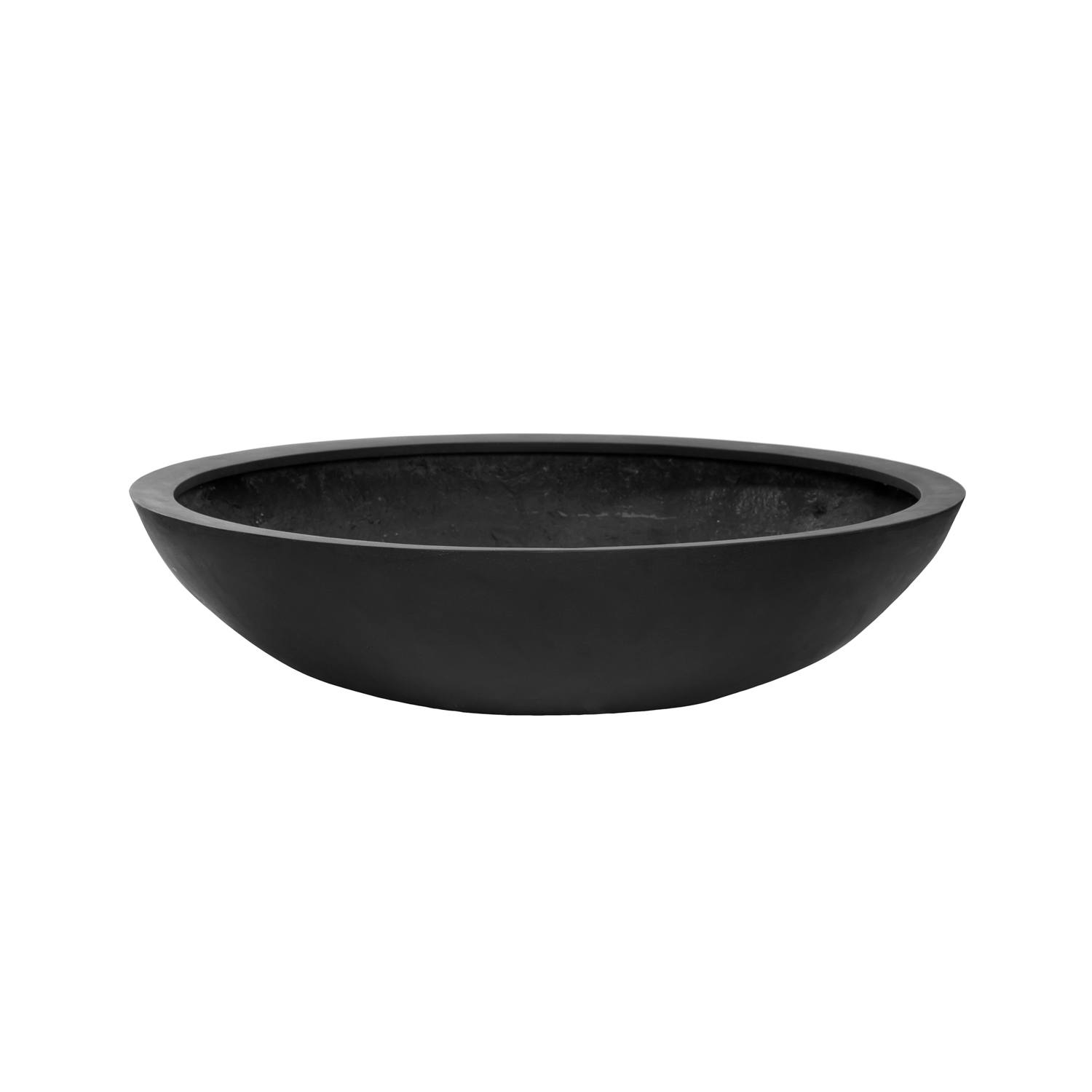E-shop Pottery Pots Kvetináč Jumbo Bowl, farba čierna, viac veľkostí - PotteryPots Velikost: L - v. 27 cm, ⌀ 110 cm
