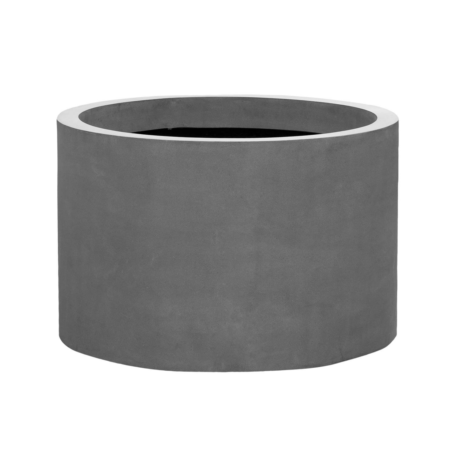 E-shop Pottery Pots Kvetináč Jumbo Max stredne vysoký, farba sivá, viac veľkostí - PotteryPots Velikost: XL - v. 70 cm, ⌀ 110 cm