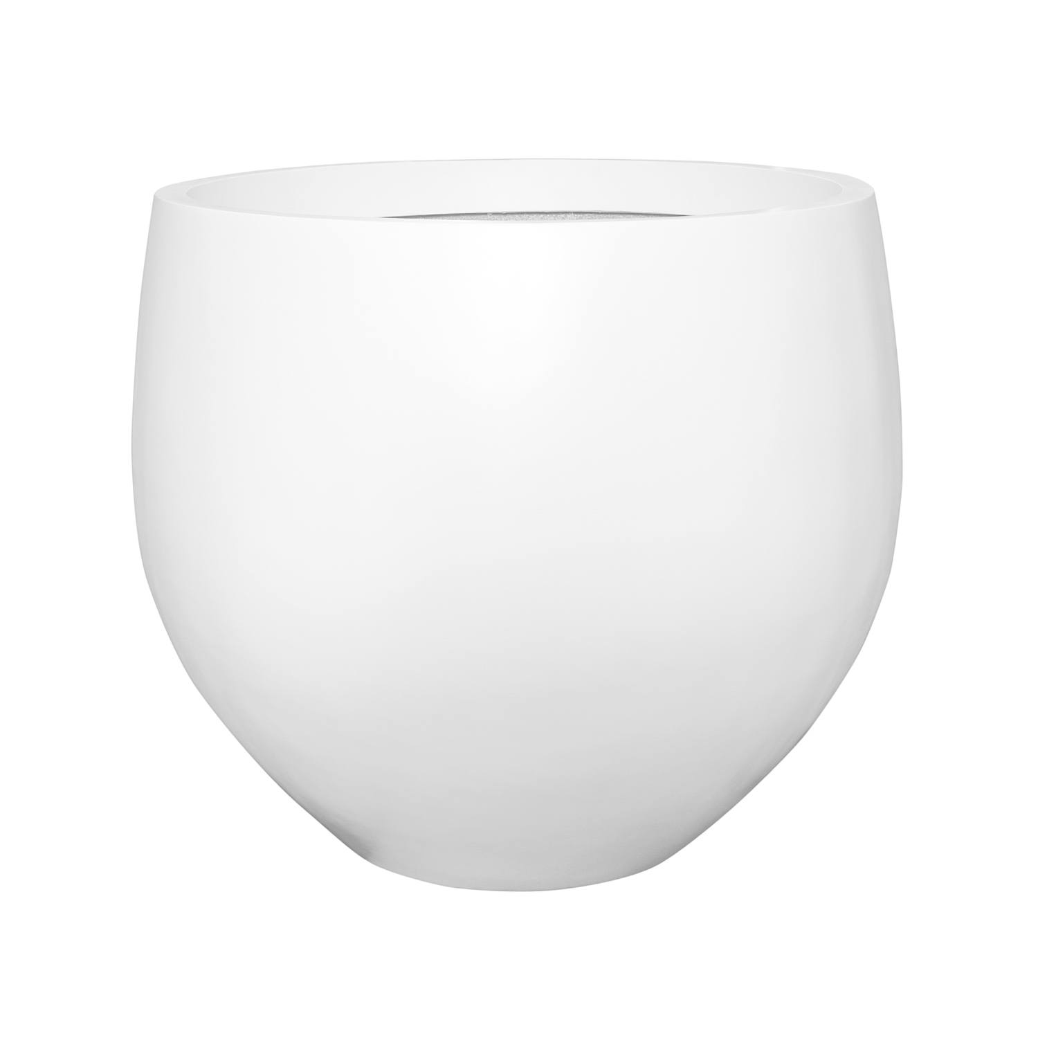 Kvetináč Jumbo Orb, farba matná biela, viac veľkostí - PotteryPots Velikost: M - v. 93 cm, ⌀ 110 cm