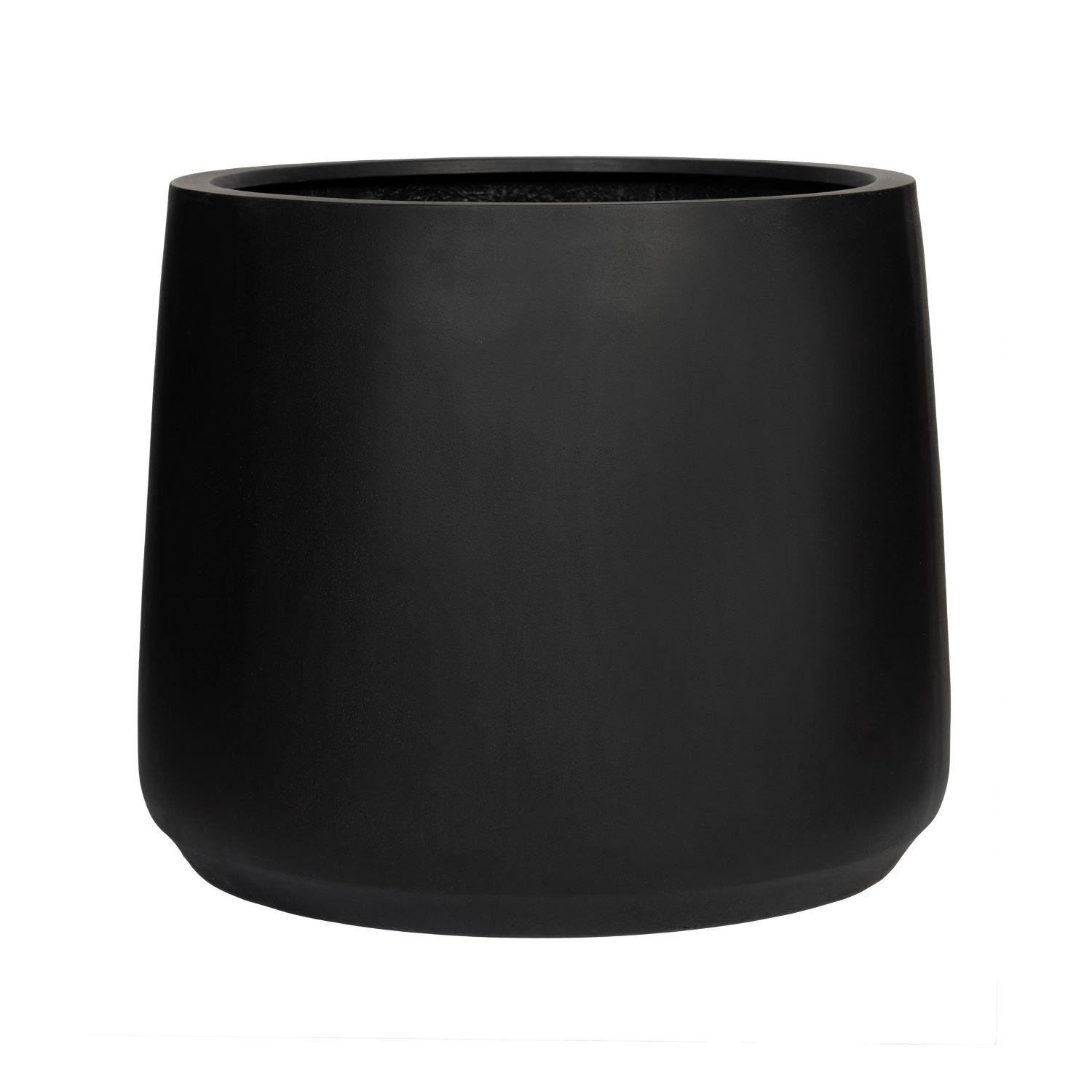 E-shop Pottery Pots Kvetináč Jumbo Patt, farba čierna, viac veľkostí - PotteryPots Velikost: M - v. 97 cm, ⌀ 119 cm