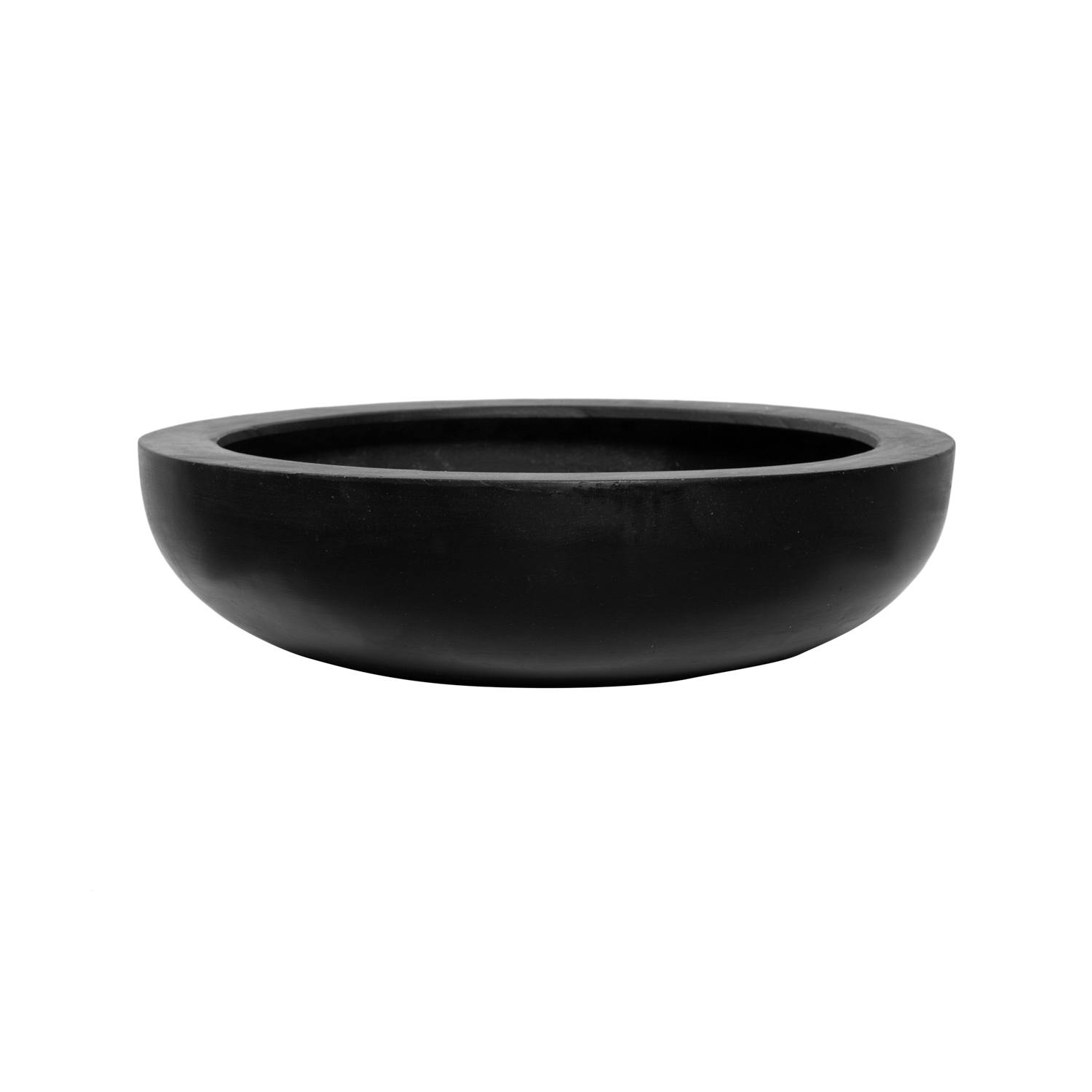 E-shop Pottery Pots Kvetináč Monique, farba čierna, viac veľkostí - PotteryPots Velikost: L - v. 12 cm, ⌀ 43.5 cm