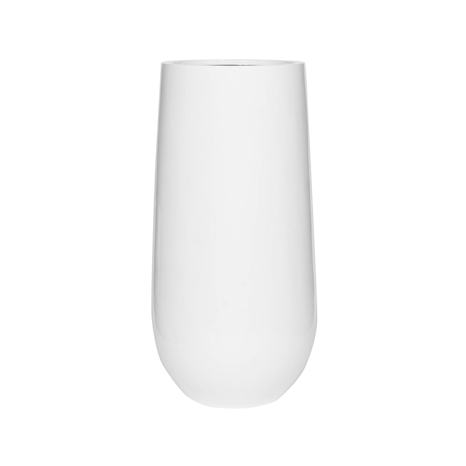 E-shop Pottery Pots Kvetináč Nax, farba lesklá biela, viac veľkostí - PotteryPots Velikost: L - v. 101 cm, ⌀ 50 cm