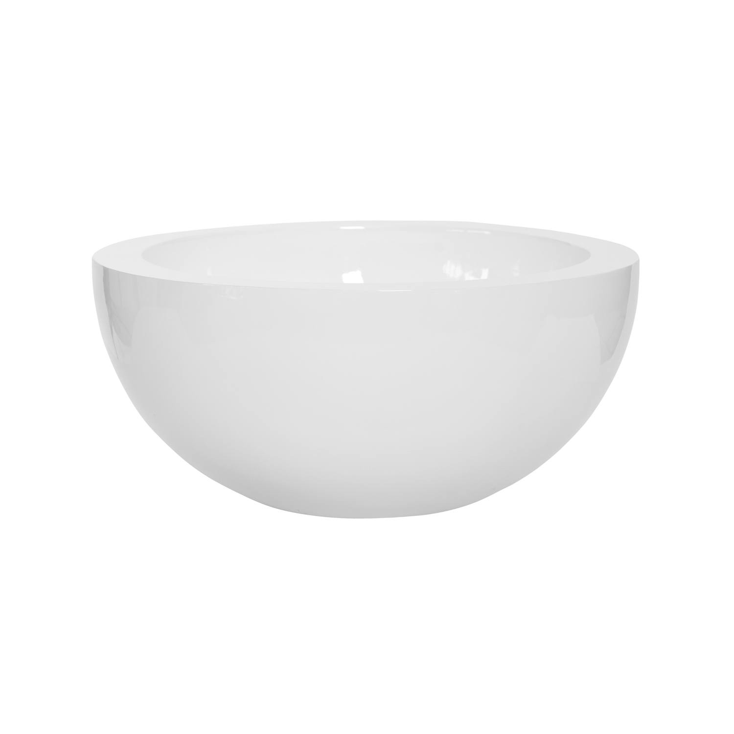 Kvetináč Vic Bowl, farba lesklá biela, viac veľkostí - PotteryPots Velikost: M - v. 23 cm, ⌀ 50 cm