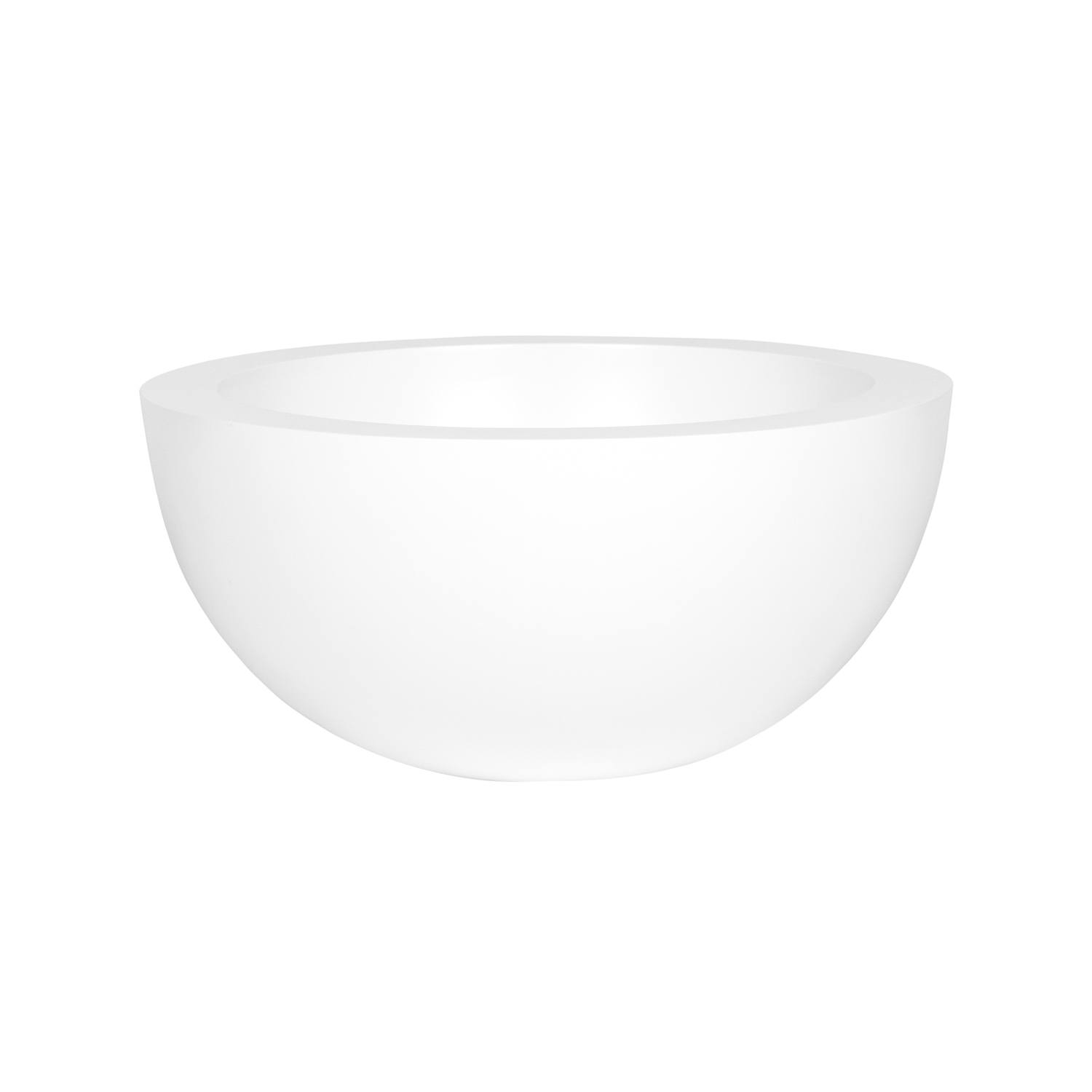 Kvetináč Vic Bowl, farba matná biela, viac veľkostí - PotteryPots Velikost: L - v. 28 cm, ⌀ 60 cm