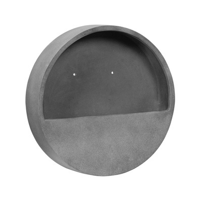 E-shop Pottery Pots Závesný kvetináč Wally S, farba sivá, viac veľkostí - PotteryPots Velikost: S - v. 9 cm, ⌀ 40 cm