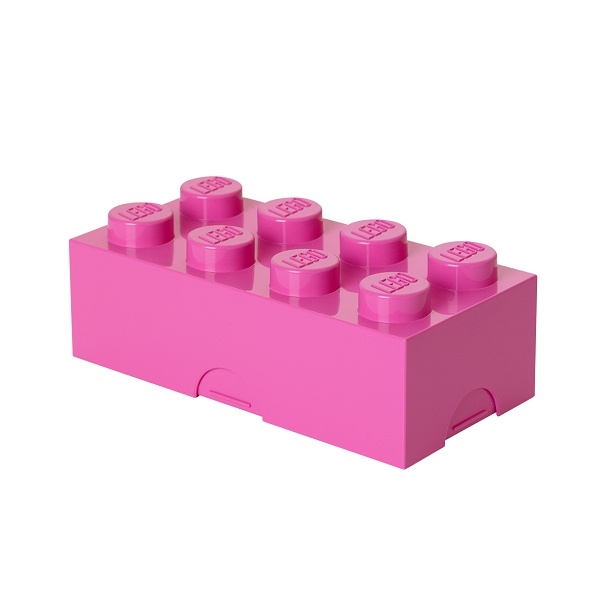 Box na desiatu 10 x 20 x 7,5 cm, viac variant - LEGO Farba: růžová