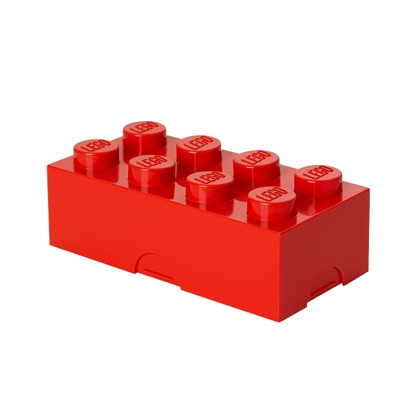 Box na desiatu 10 x 20 x 7,5 cm, viac variant - LEGO Farba: červená