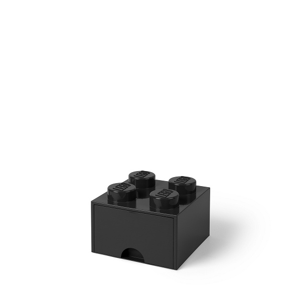 Úložný box 4 so zásuvkou, viac variant - LEGO Farba: černá