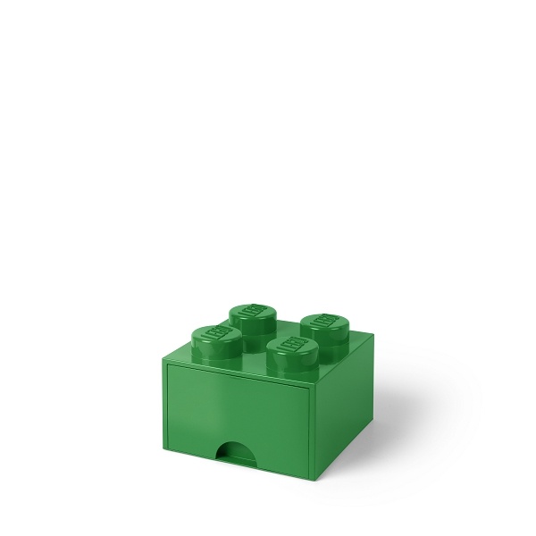 Úložný box 4 so zásuvkou, viac variant - LEGO Farba: tmavě zelená