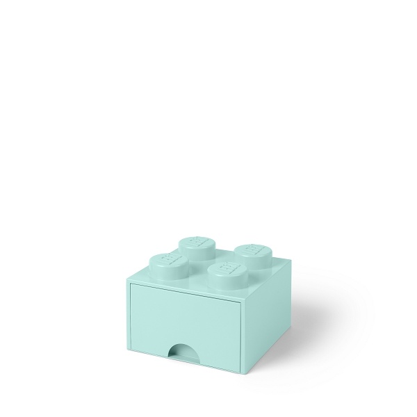 Úložný box 4 so zásuvkou, viac variant - LEGO Farba: aqua