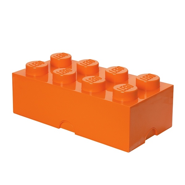 Úložný box 8, viac variant - LEGO Farba: oranžová