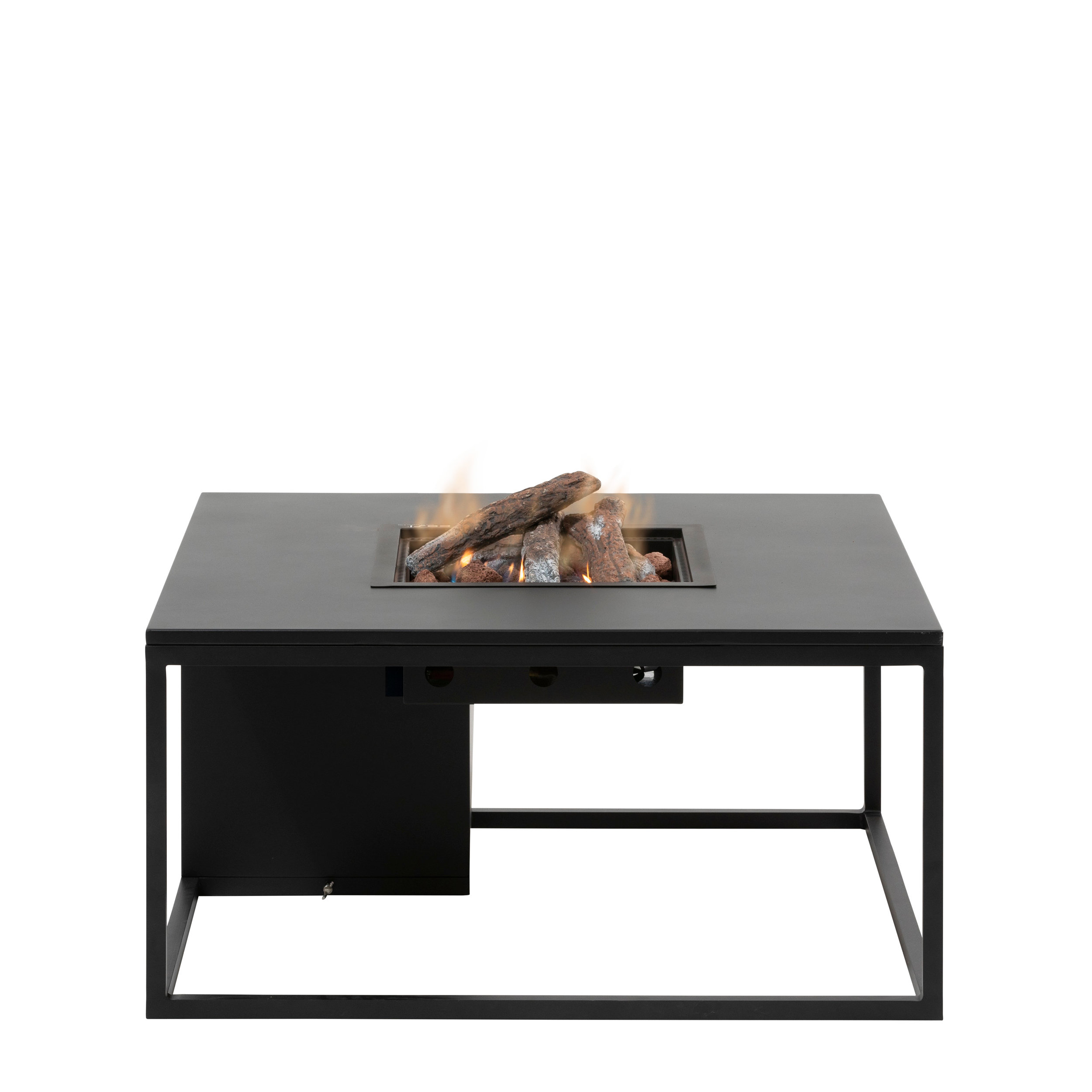 Stôl s plynovým ohniskom COSI- typ Cosiloft 100 čierny rám / čierna doska