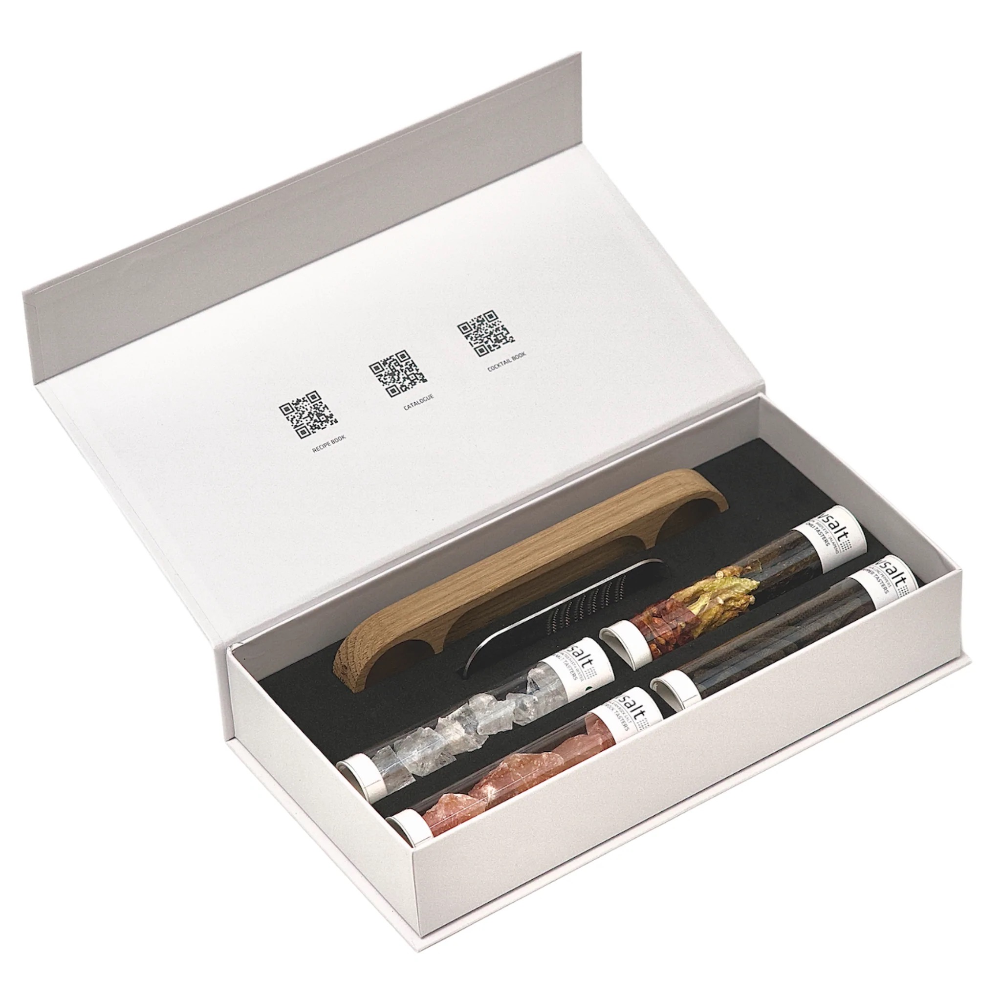 E-shop Set Spice Tasters so strúhadlom - soľ, korenie, chili v darčekovom balení - rivsalt