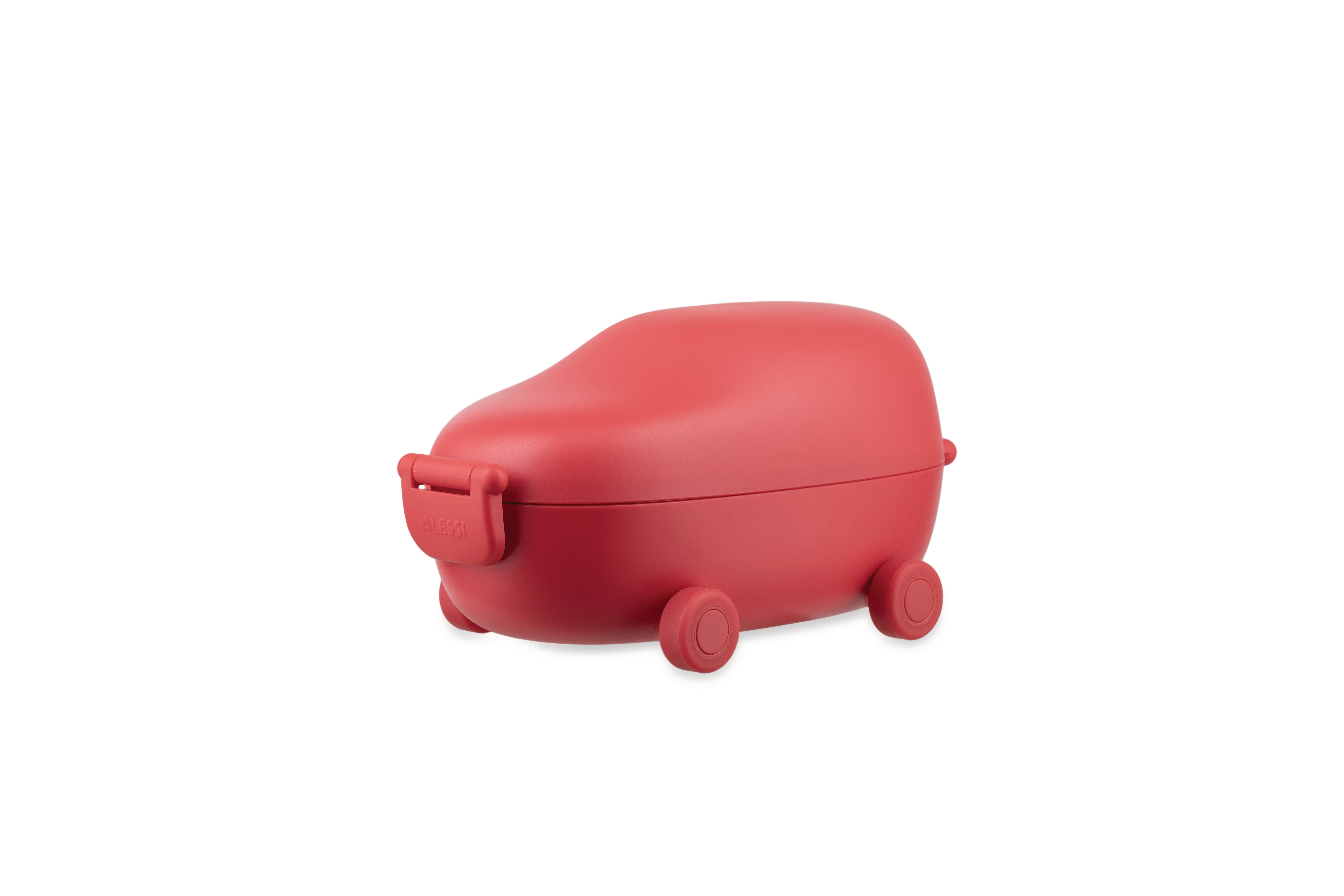 E-shop Detský desiatový box Adachi, 2 priehradky, červený - Alessi