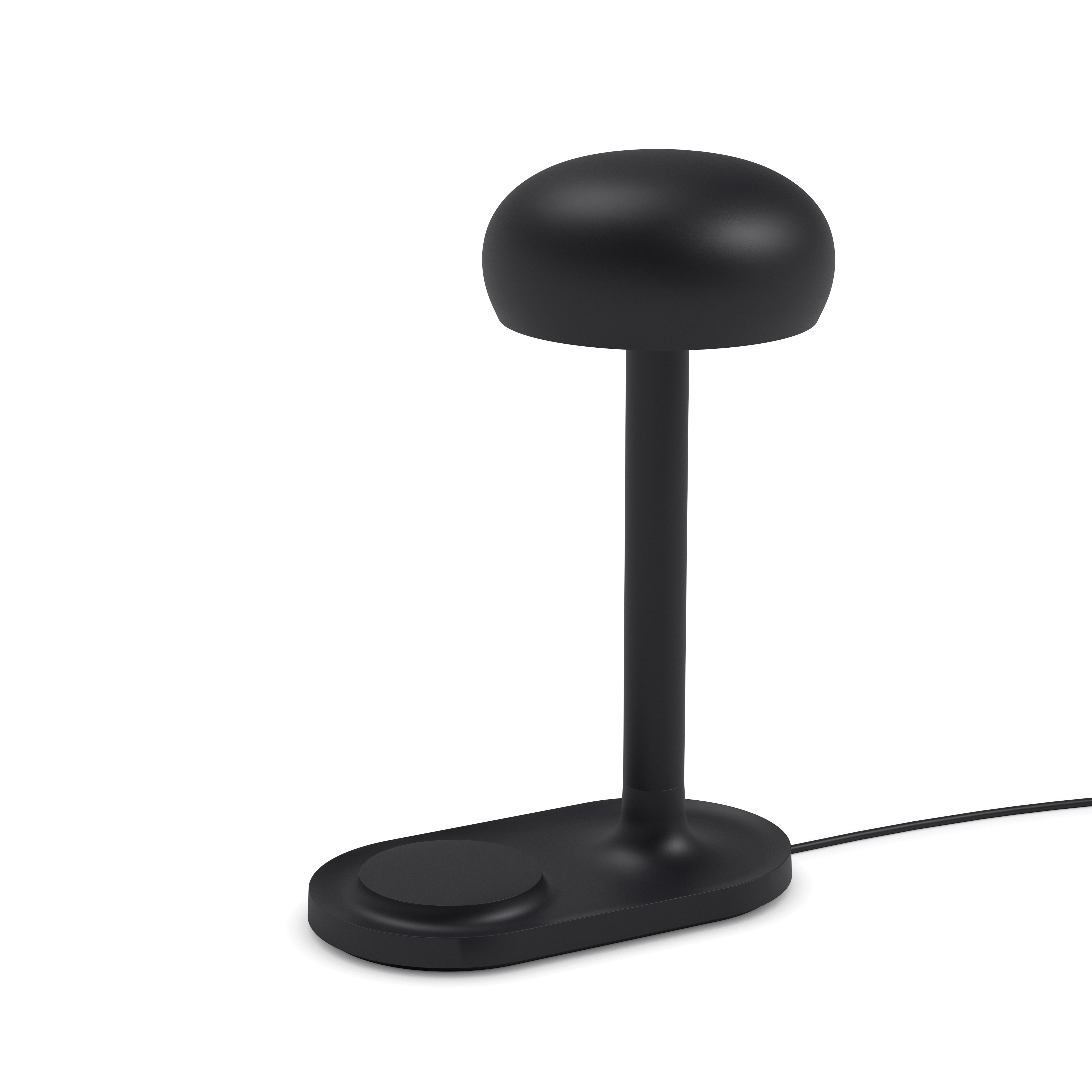 E-shop Lampa Emendo s Qi bezdrôtovým nabíjaním, čierna - Eva Solo