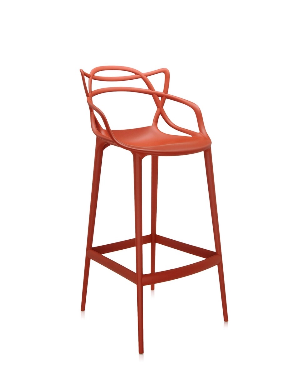 E-shop Barová stolička MASTERS, v. 75 cm, viac farieb - Kartell Farba: Rezavě oranžová