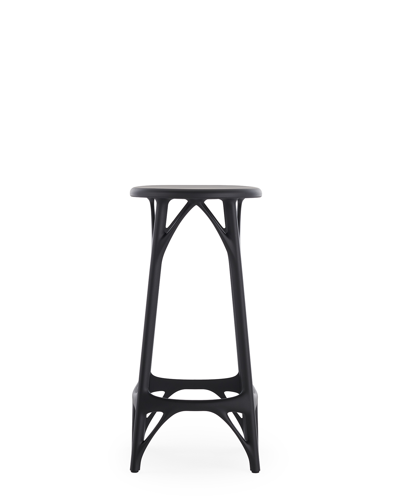 E-shop Barová stolička A.I. STOOL LIGHT, v. 65 cm, čierna - Kartell