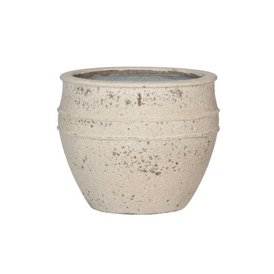E-shop Pottery Pots Athena, kriedovo biela, viac veľkostí - Potterypots Rozměry: M: ⌀ 40,5 x 33 cm