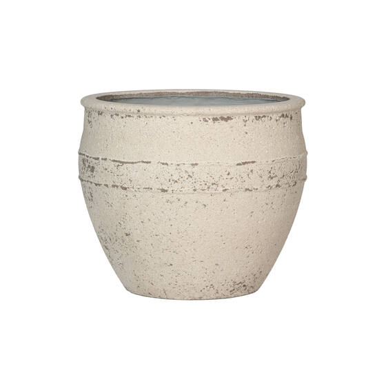 E-shop Pottery Pots Athena, kriedovo biela, viac veľkostí - Potterypots Rozměry: L: ⌀ 53,5 x 45 cm