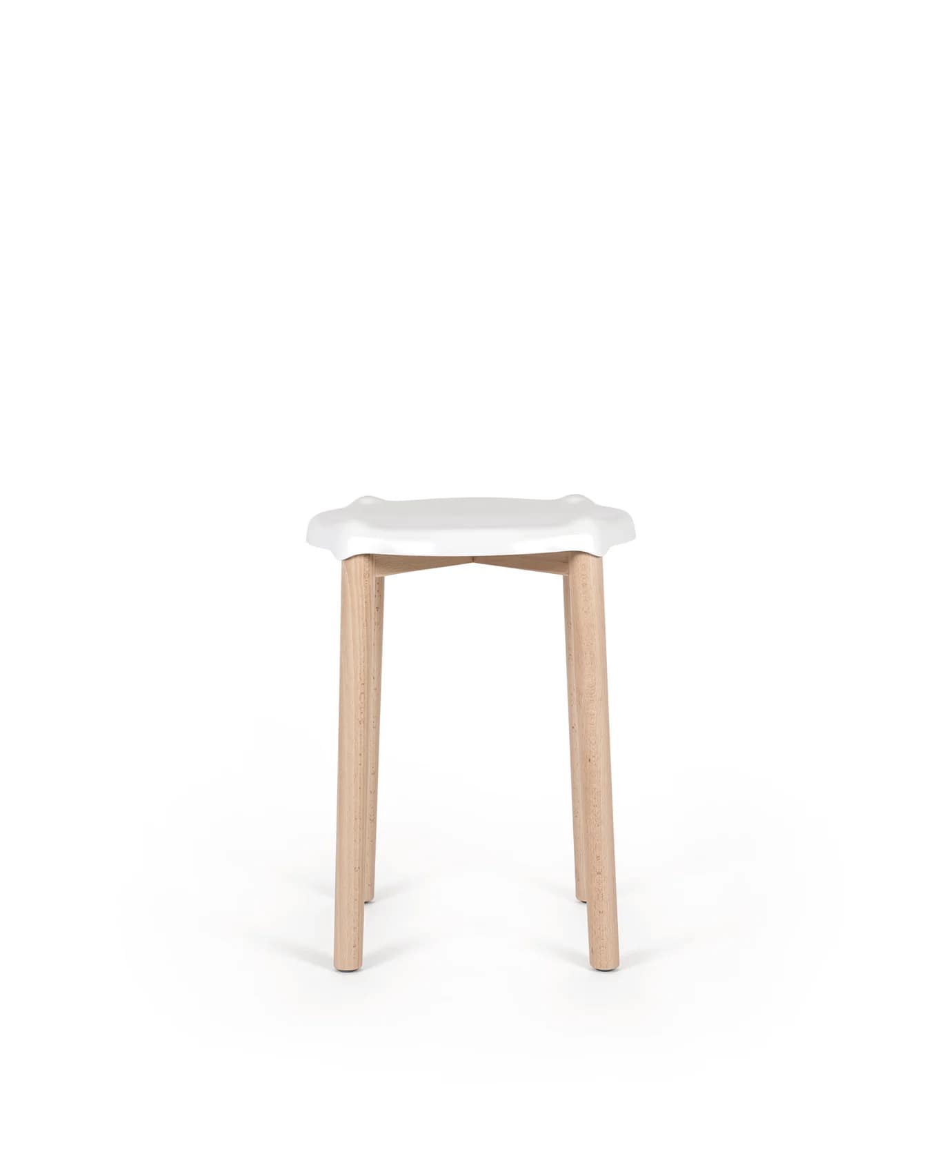 Barová stolička POELE, nízka, viac variantov - Alessi Farba: bílá