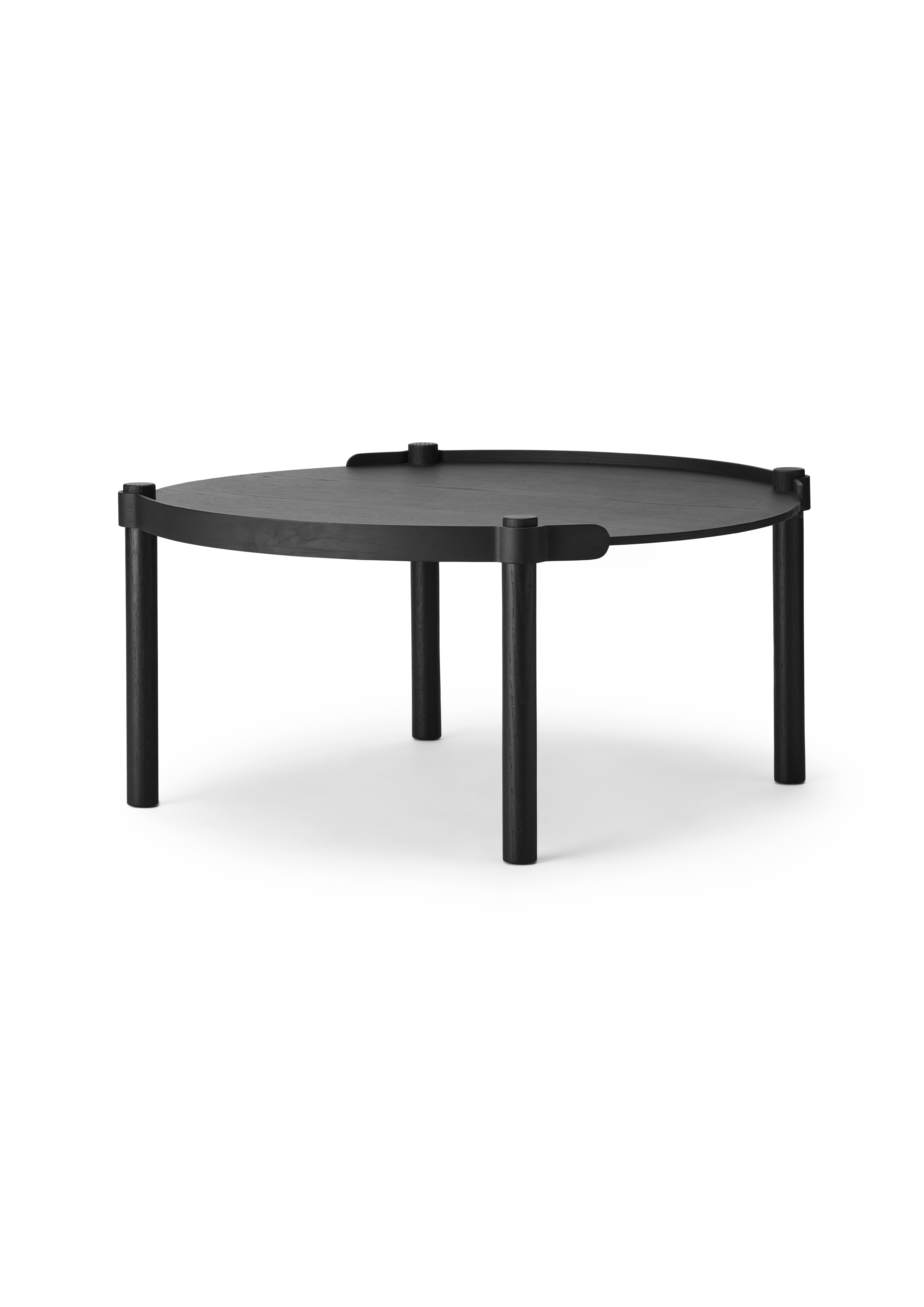 E-shop Stôl Woody 80 cm, čierny dub - COOEE