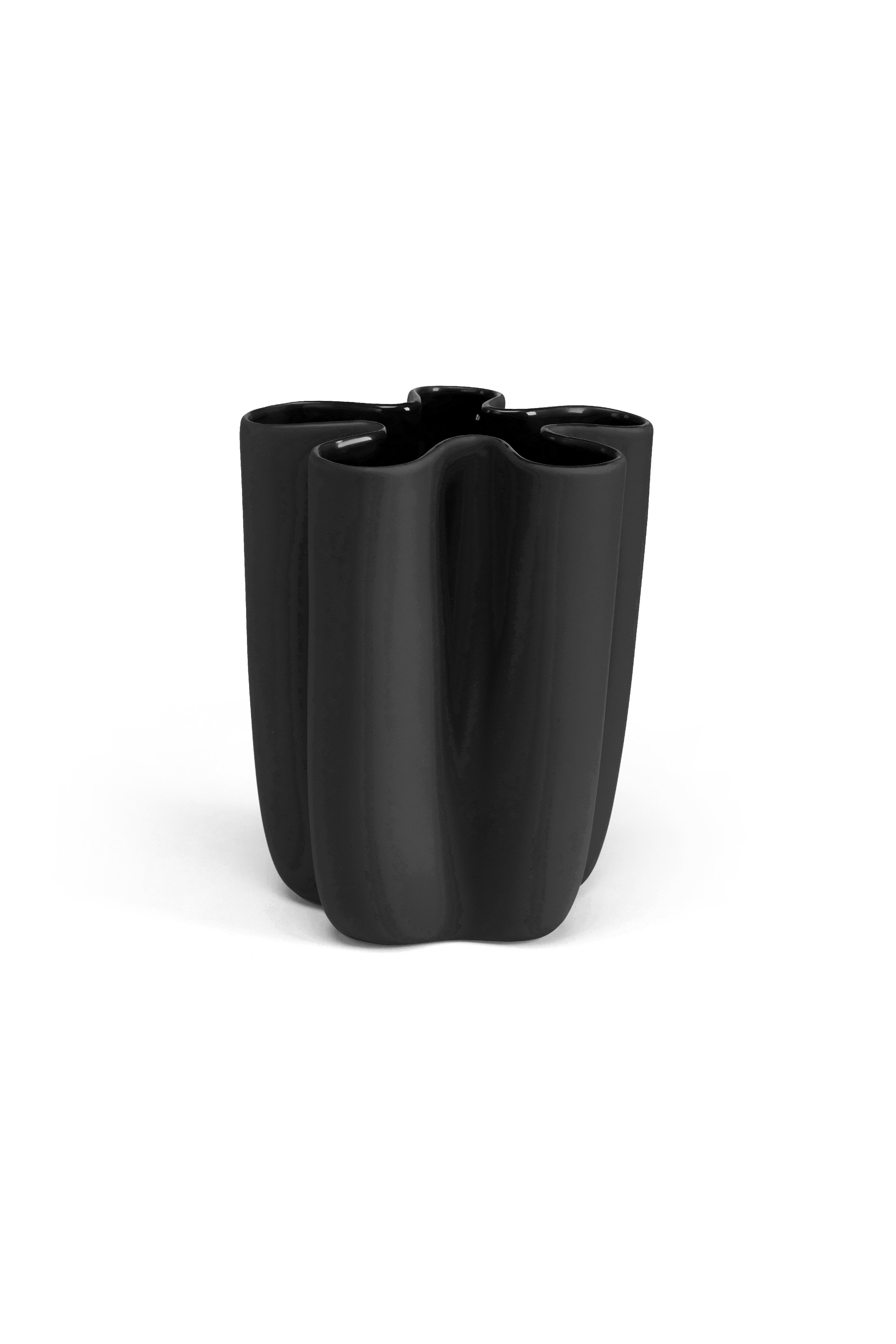 E-shop Váza Tulipa, 20 cm, čierna - COOEE