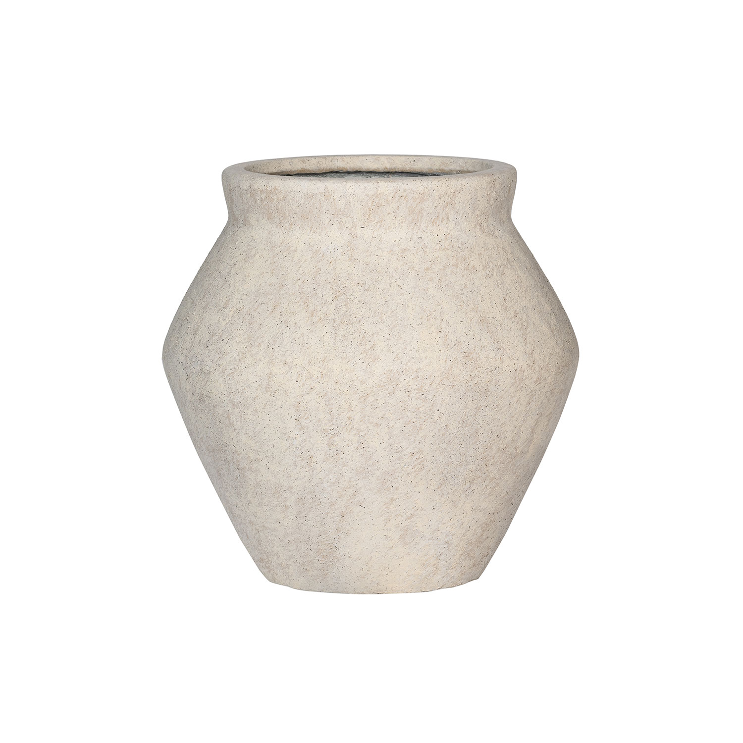 E-shop Kvetináč Fleuri, béžový travertín, viac veľkostí - Pottery Pots Velikost: L - ⌀ 61, v. 61 cm