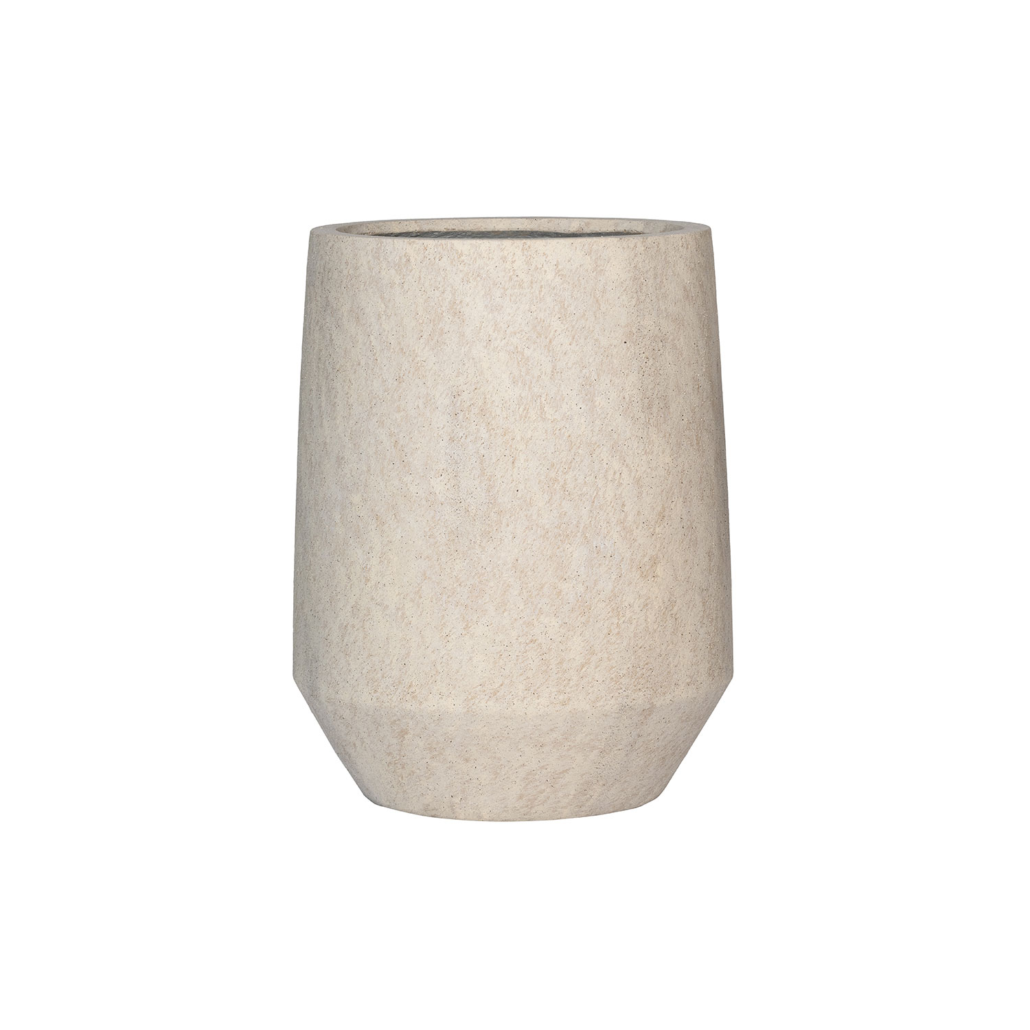 E-shop Kvetináč Harith High, béžový travertín, viac veľkostí - Pottery Pots Velikost: L - ⌀ 55,5, v. 70 cm
