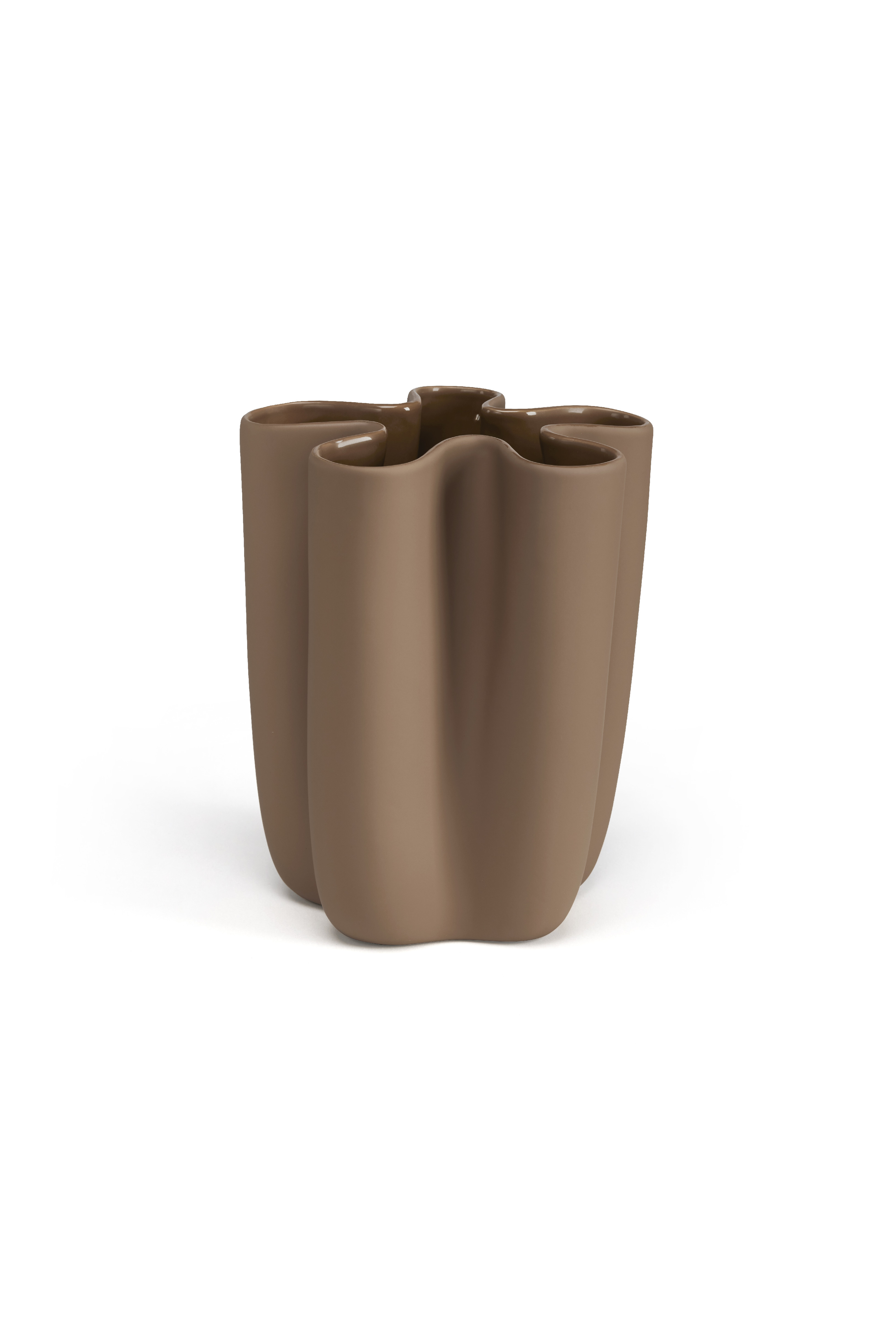 E-shop Váza Tulipa, 20 cm, oriešková - COOEE