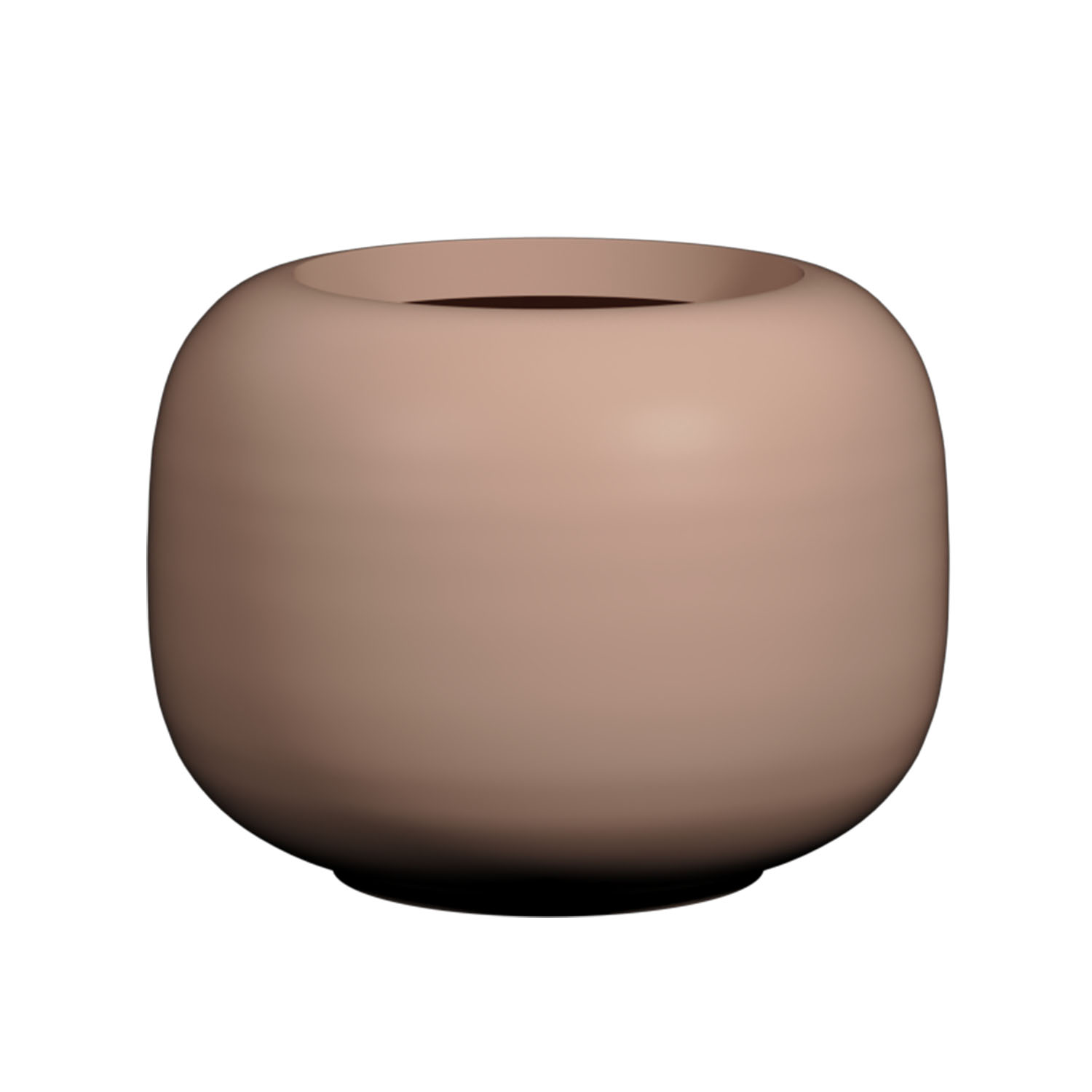 E-shop Pottery Pots Kvetináč Sphere Low, púdrovo ružová, viac veľkostí - Potterypots Velikost: XS - ⌀ 34,6, v. 26,1 cm